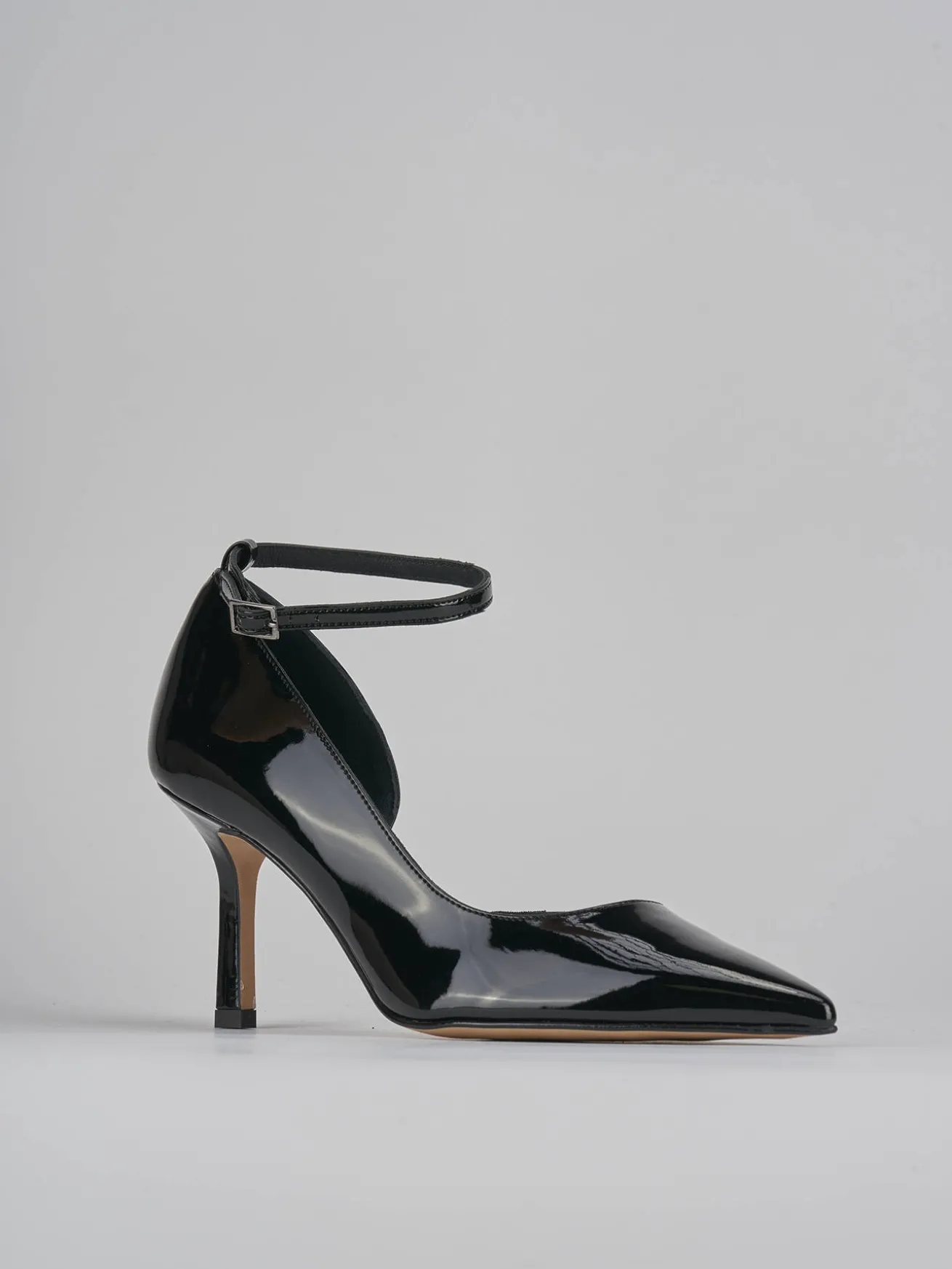 Décolleté tacco 7cm vernice nero