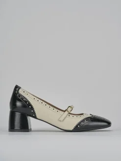 Décolleté tacco 5cm vernice beige