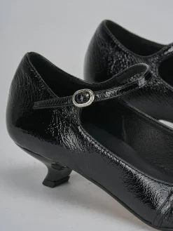 Décolleté tacco 4cm vernice nero