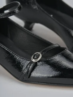 Décolleté tacco 4cm vernice nero