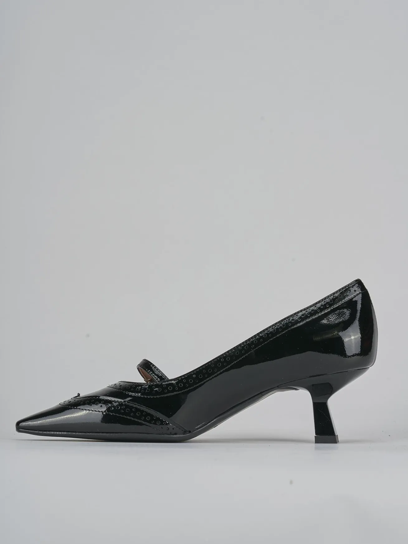 Décolleté tacco 6cm vernice nero