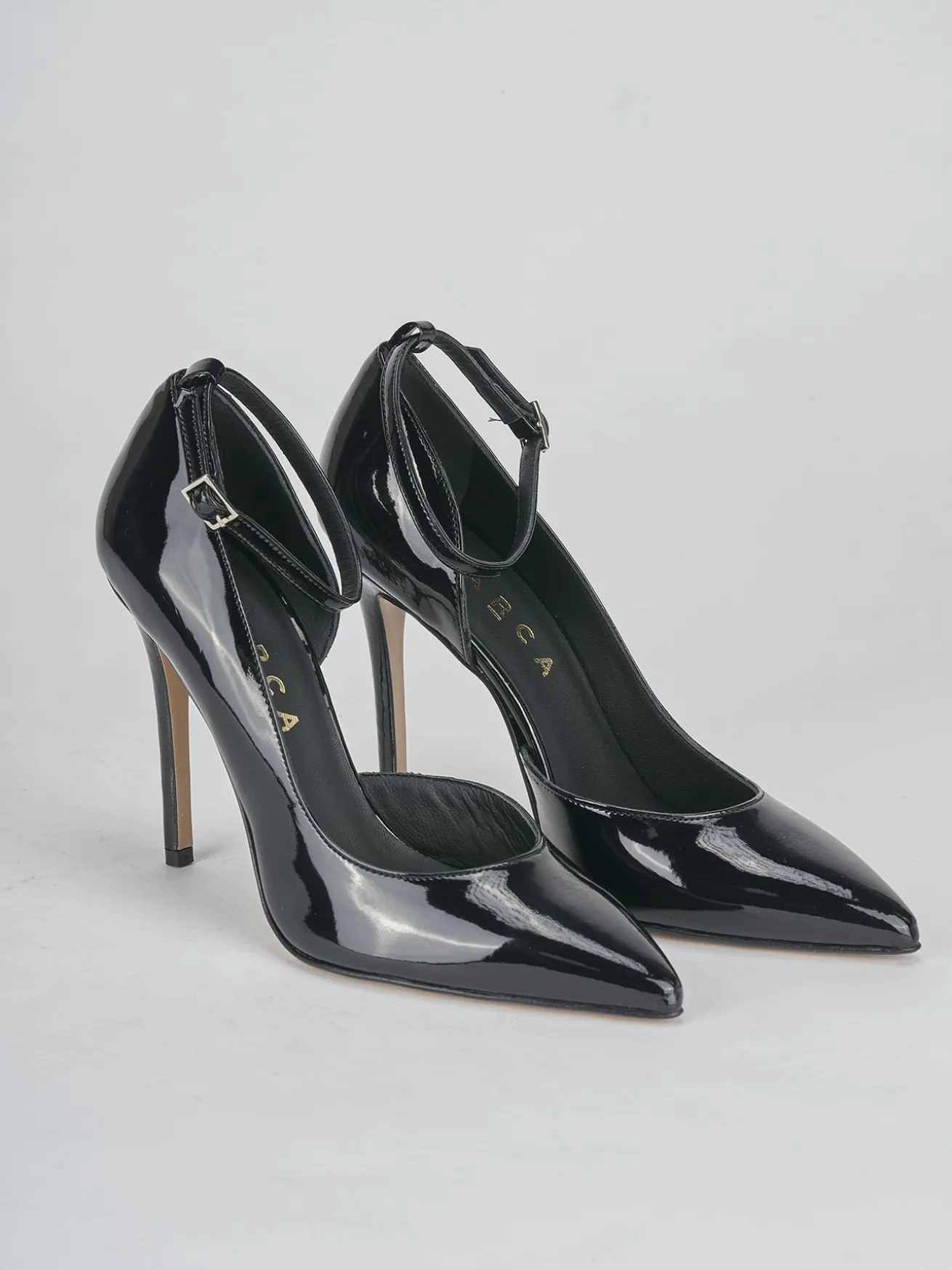 Décolleté tacco 9cm vernice nero