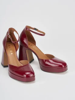 Décolleté tacco 9cm vernice bordo'