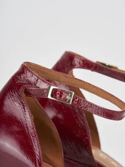 Décolleté tacco 9cm vernice bordo'
