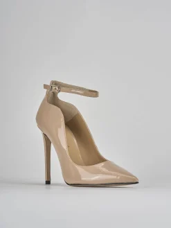 Décolleté tacco 11cm vernice marrone