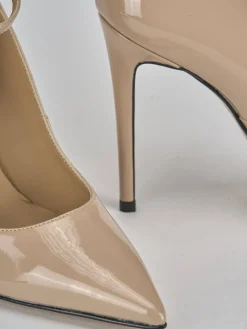 Décolleté tacco 11cm vernice marrone