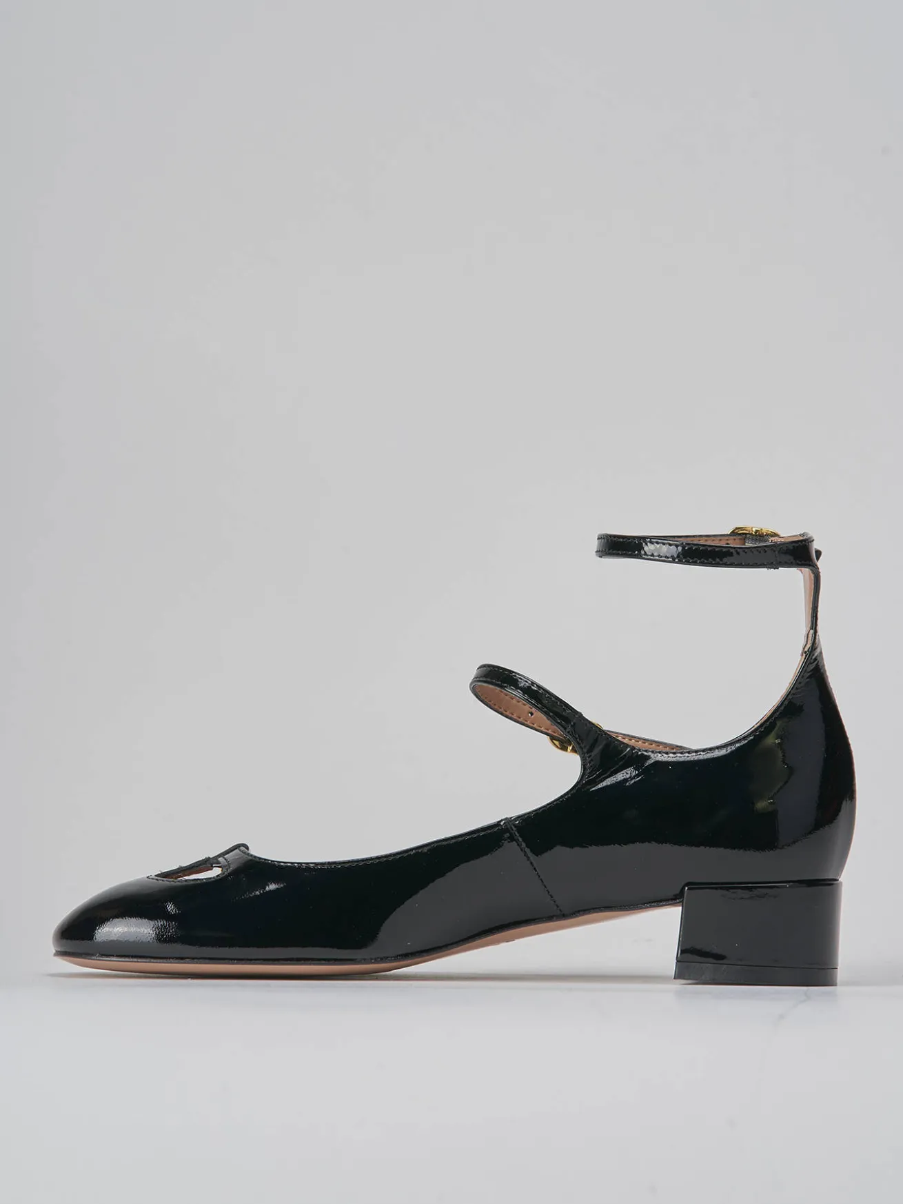 Décolleté tacco 3cm vernice nero