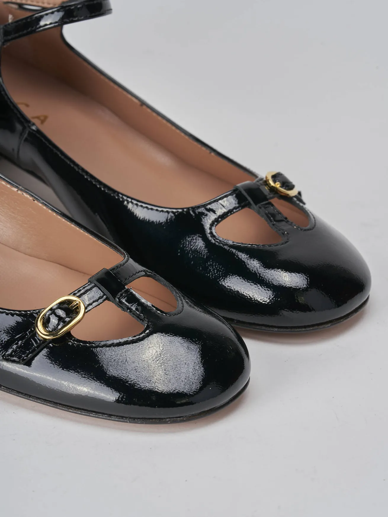 Décolleté tacco 3cm vernice nero