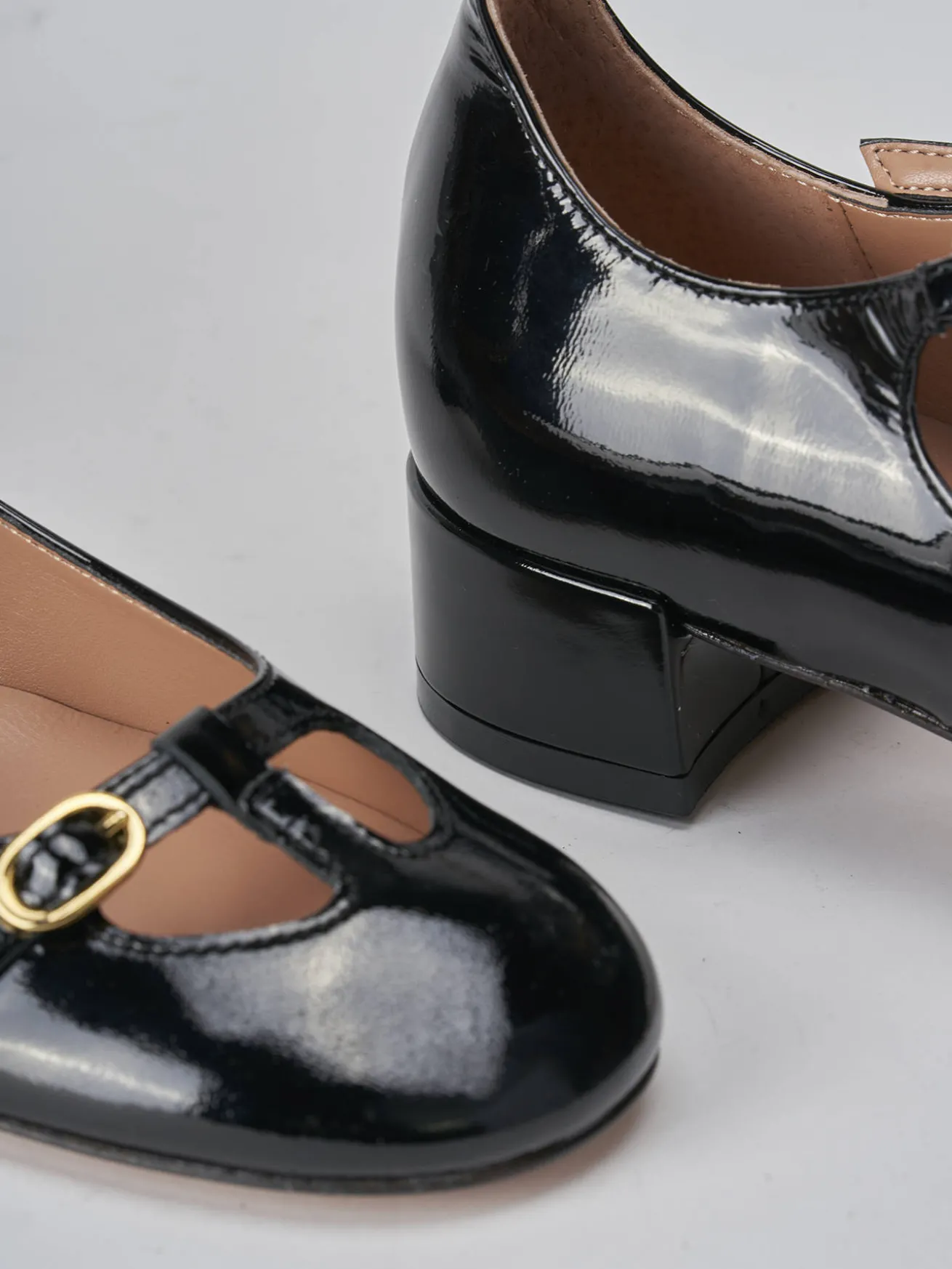 Décolleté tacco 3cm vernice nero