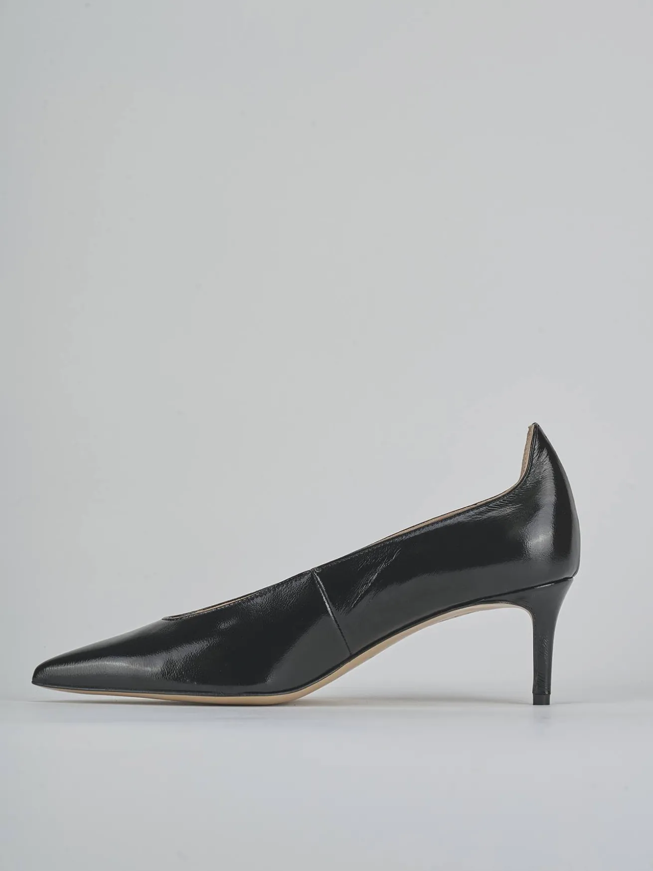 Décolleté tacco 5cm vernice nero