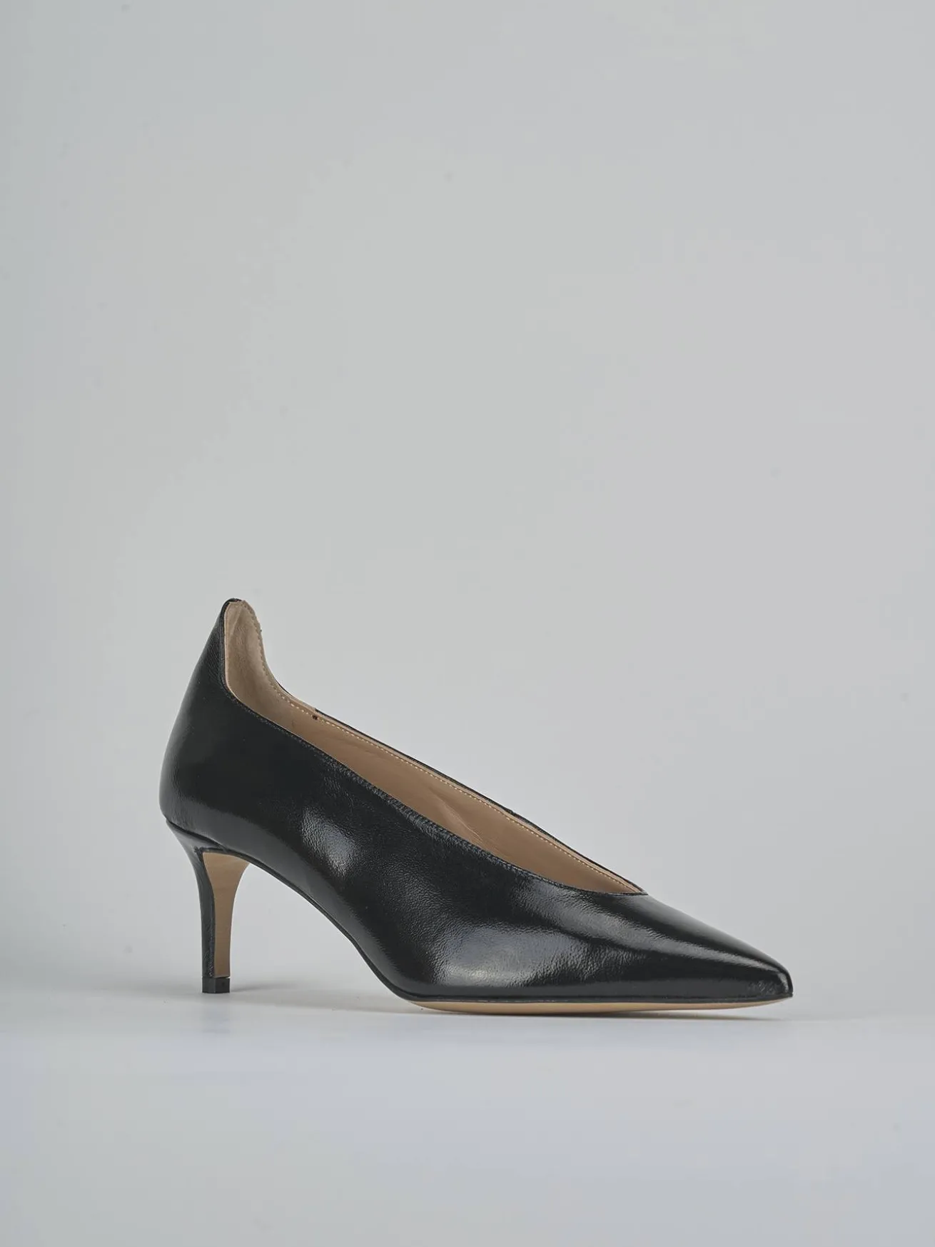 Décolleté tacco 5cm vernice nero