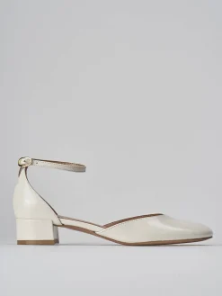 Décolleté tacco 3cm vernice bianco