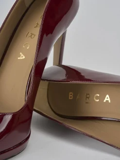 Décolleté tacco 11cm vernice bordo'