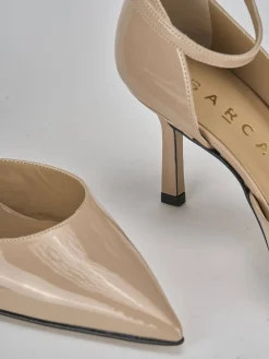 Décolleté tacco 7cm vernice beige