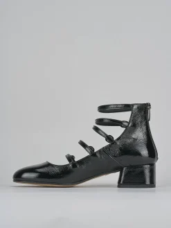 Décolleté tacco 4cm vernice nero