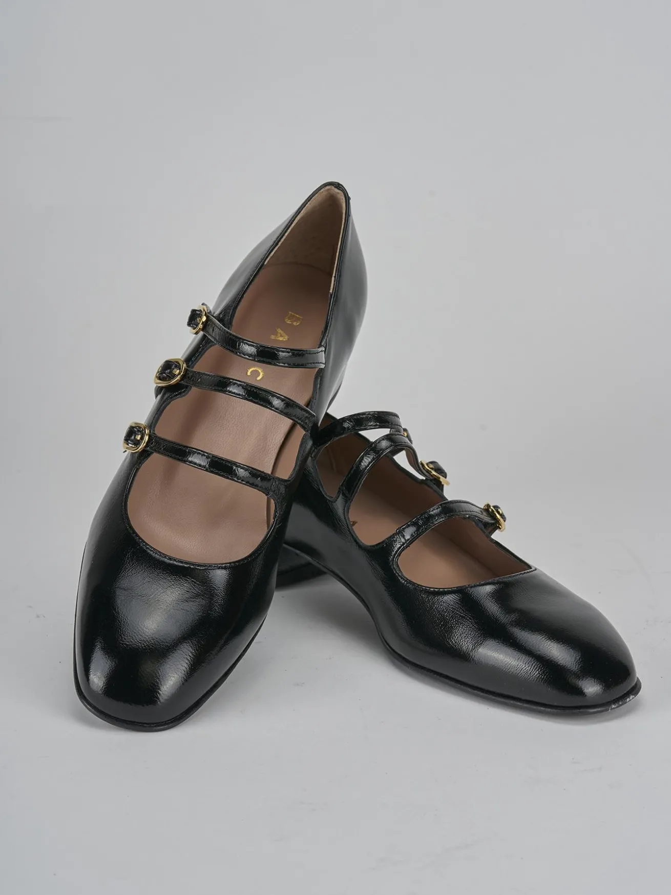 Décolleté tacco 3cm vernice nero