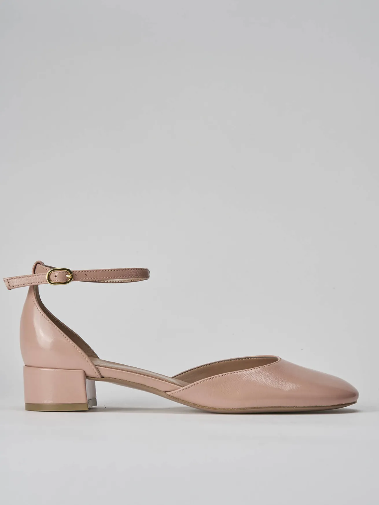 Décolleté tacco 3cm vernice rosa