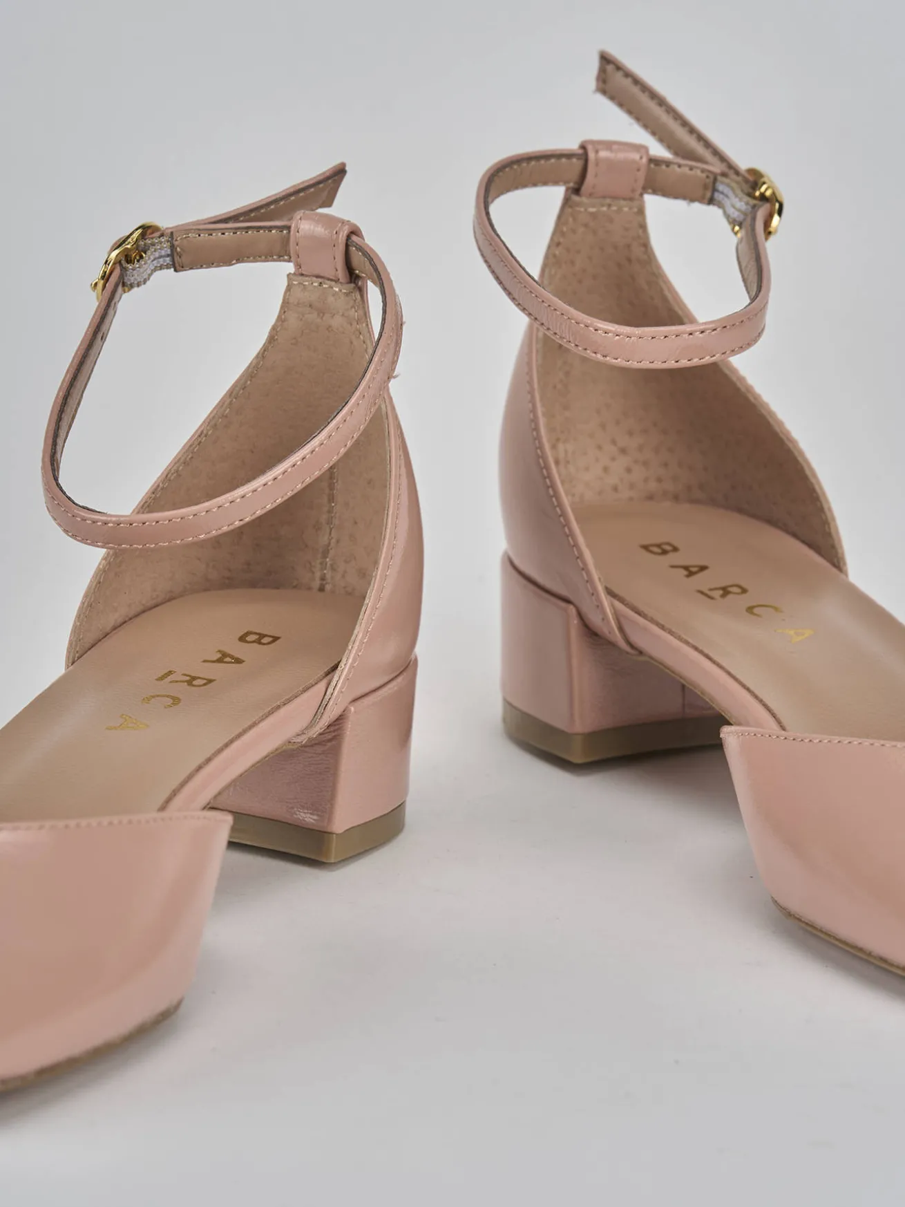 Décolleté tacco 3cm vernice rosa