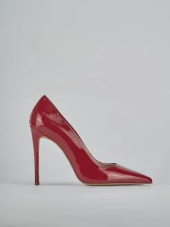 Décolleté tacco 10cm vernice rosso