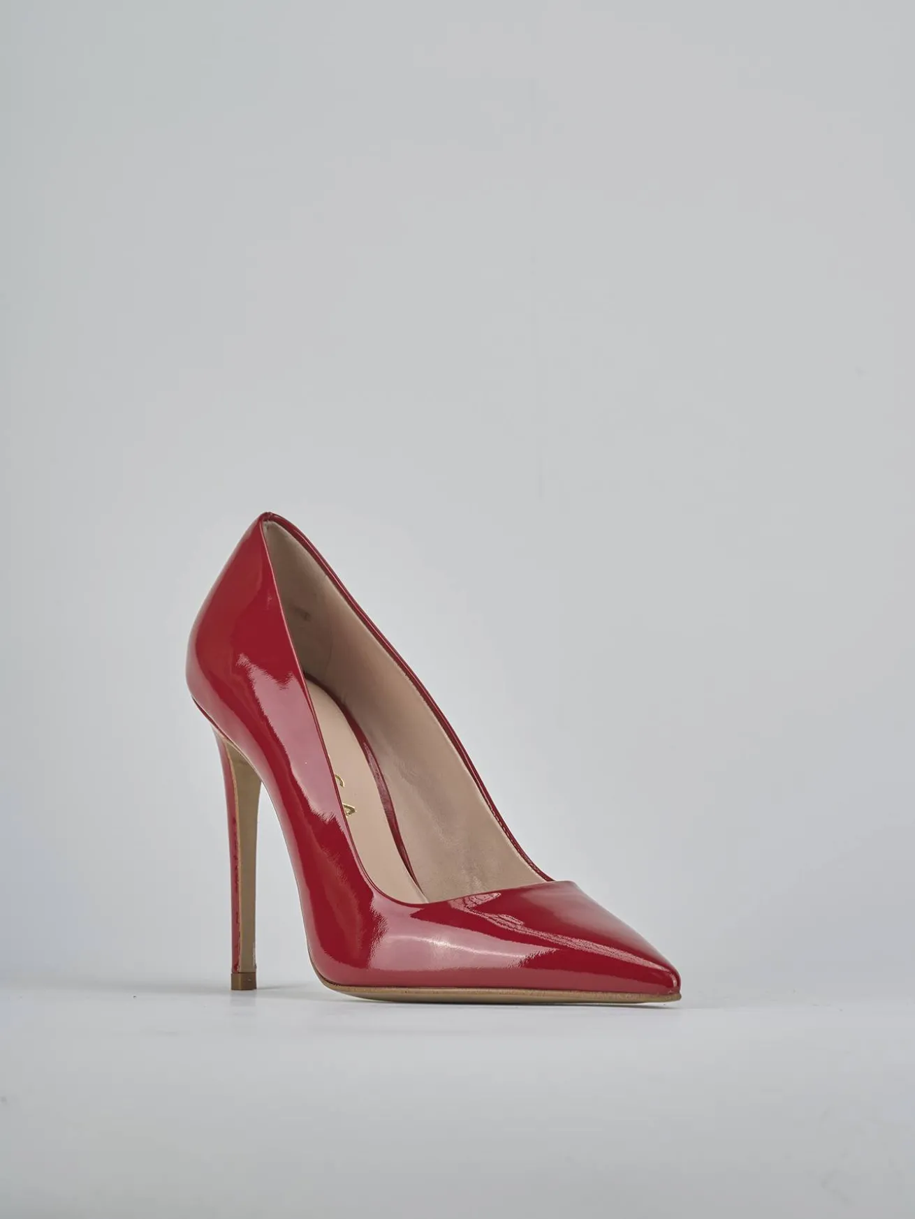 Décolleté tacco 10cm vernice rosso