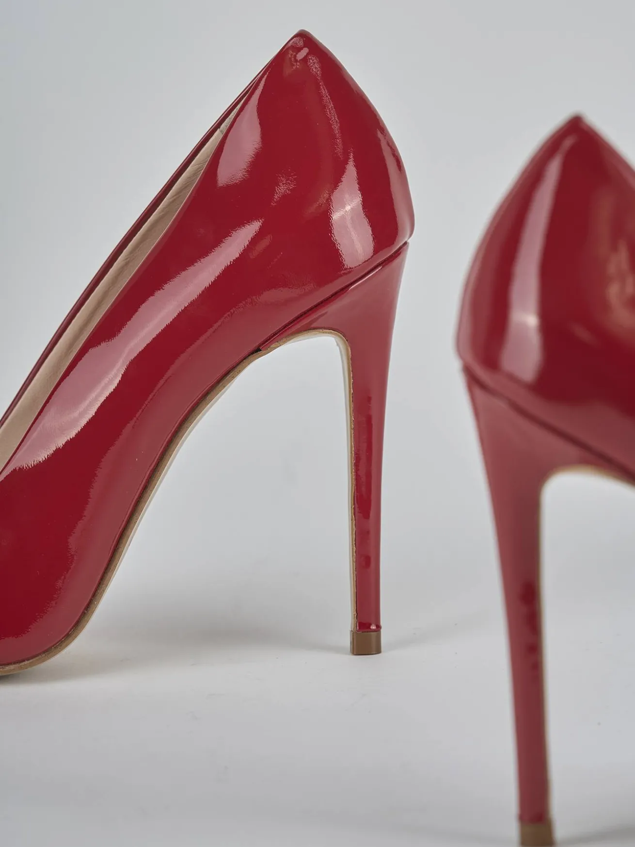 Décolleté tacco 10cm vernice rosso