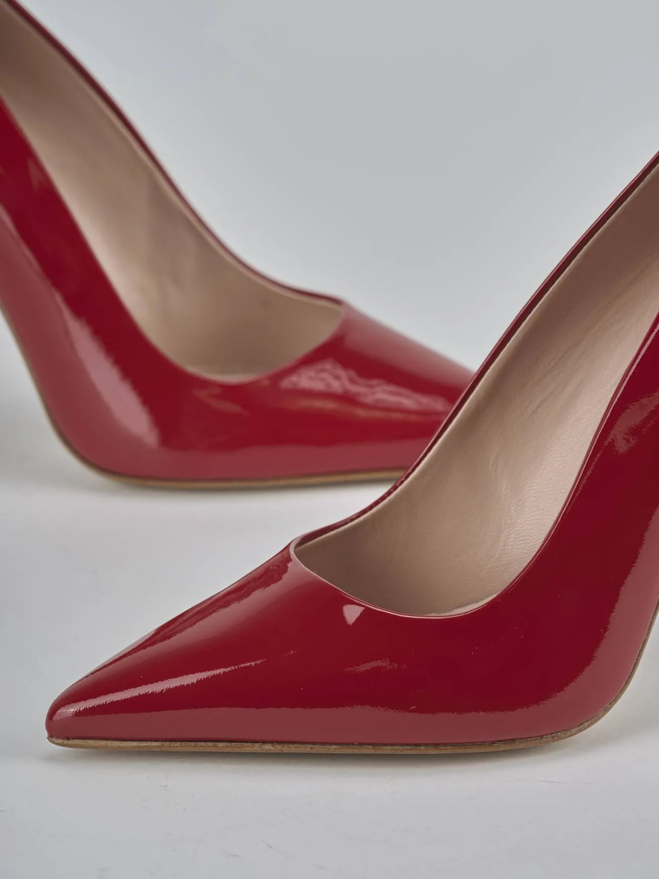 Décolleté tacco 10cm vernice rosso