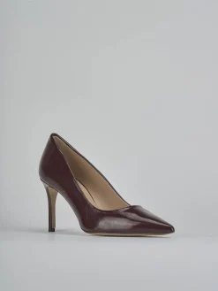 Décolleté tacco 7cm vernice bordo'