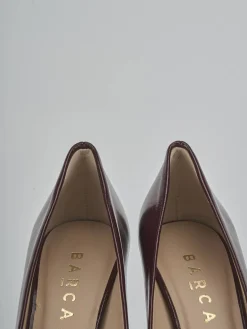 Décolleté tacco 7cm vernice bordo'