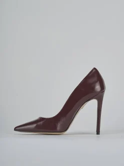 Décolleté tacco 10cm vernice bordo'
