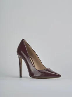 Décolleté tacco 10cm vernice bordo'