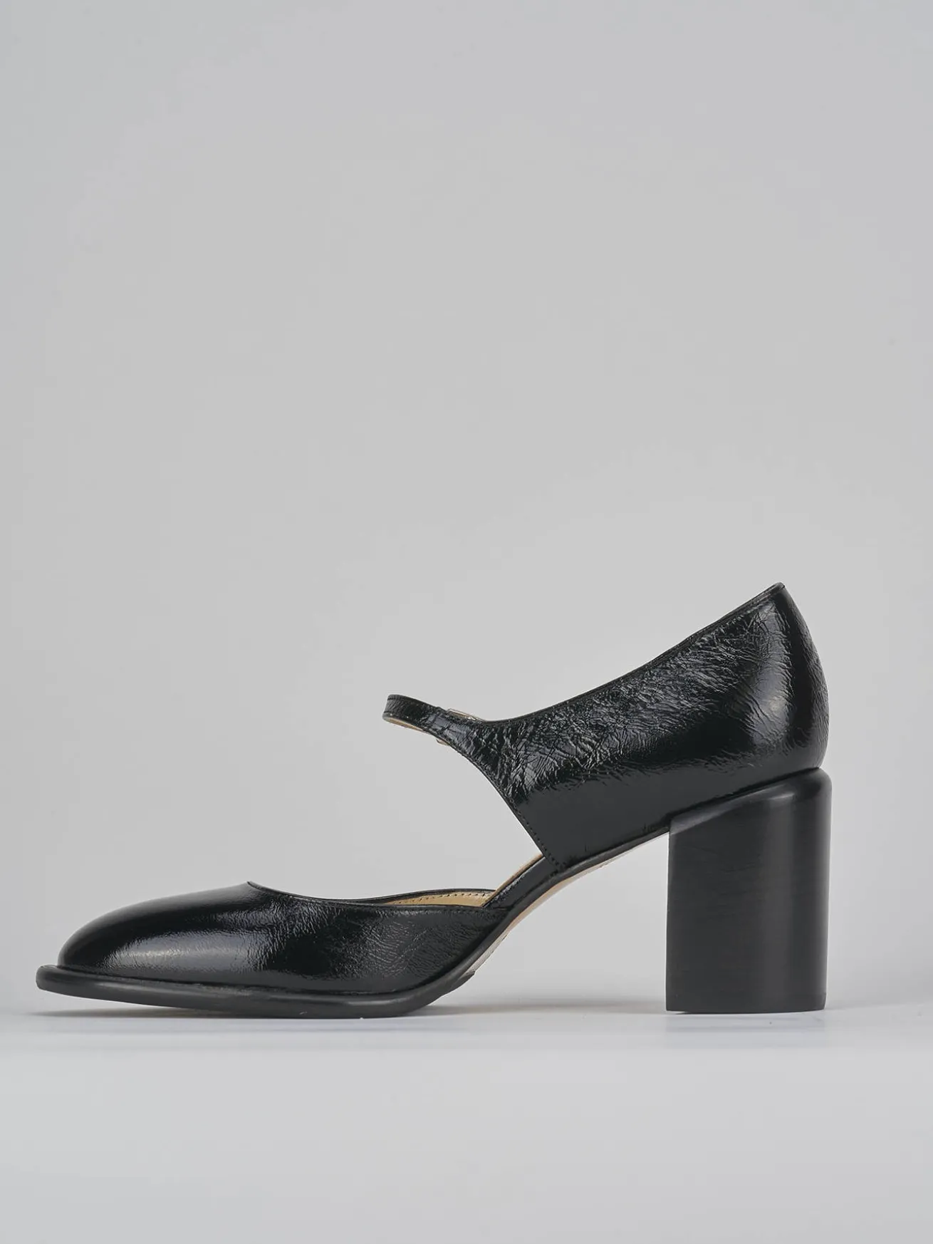 Décolleté tacco 7cm vernice nero