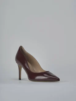Décolleté tacco 7cm vernice bordo'