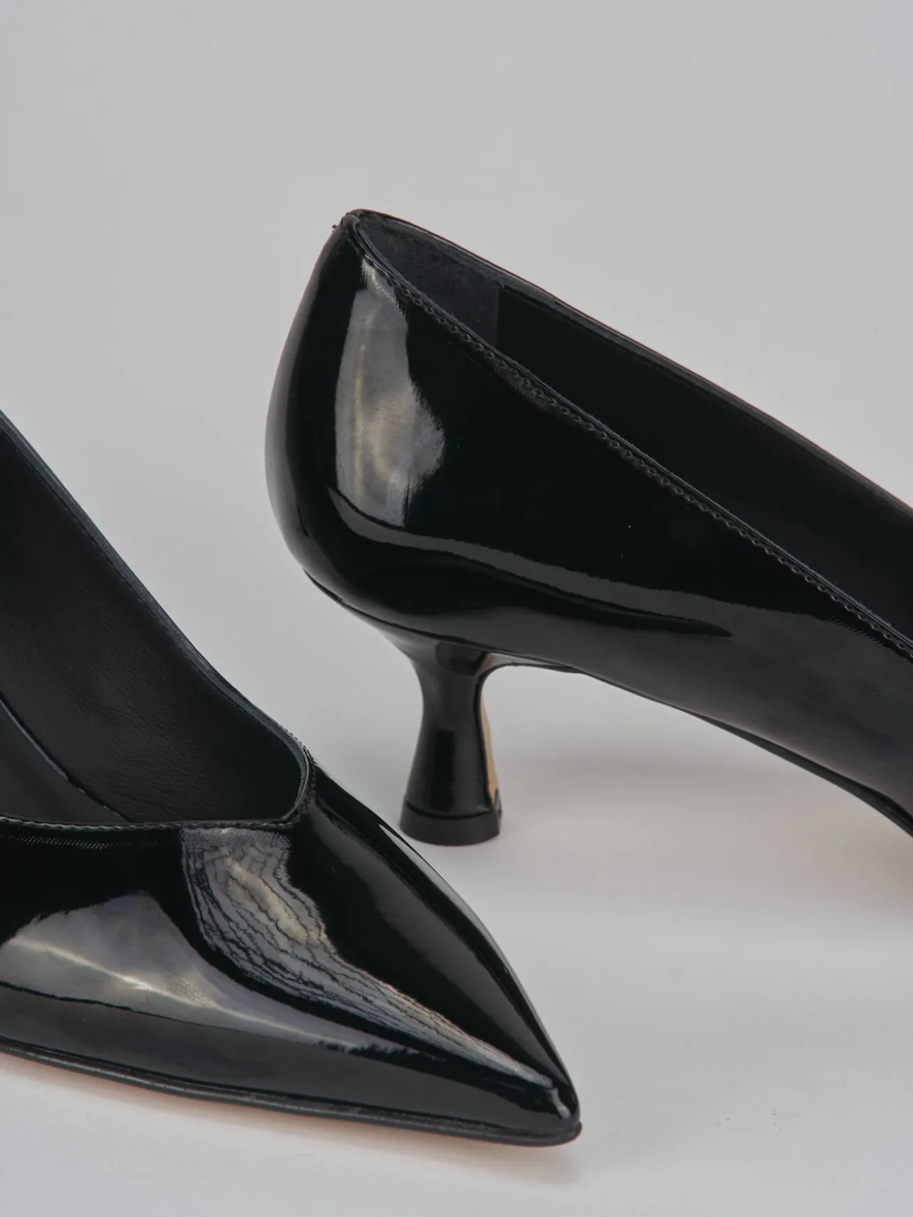 Décolleté tacco 5cm vernice nero