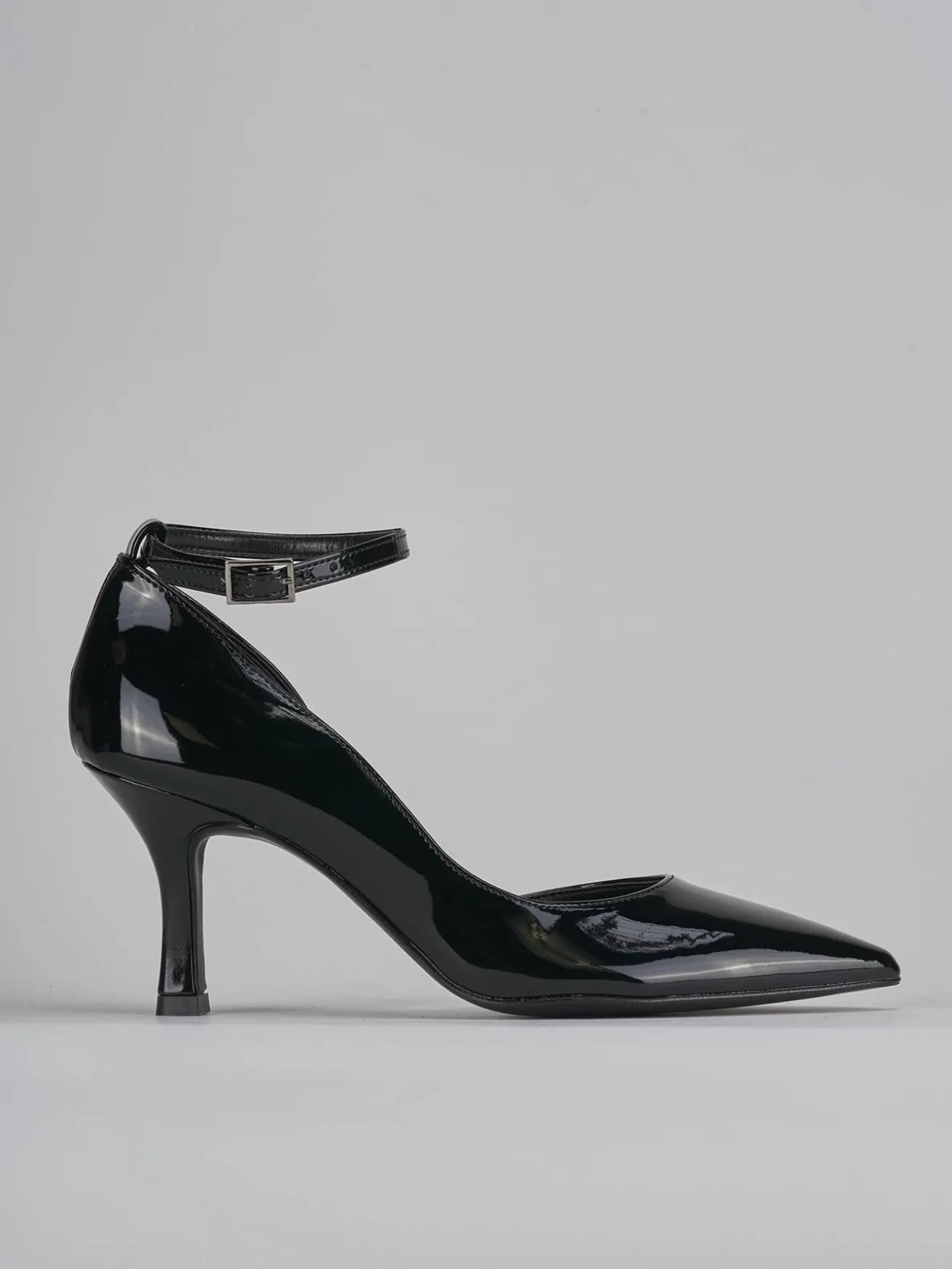 Décolleté tacco 7cm vernice nero