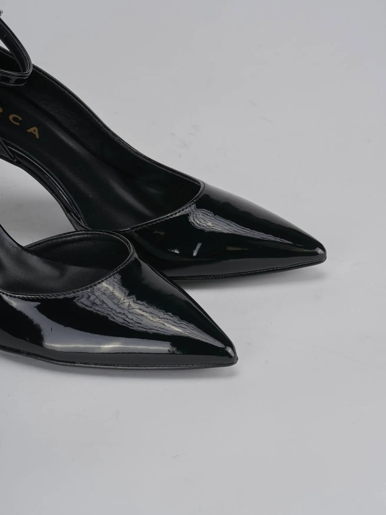 Décolleté tacco 7cm vernice nero