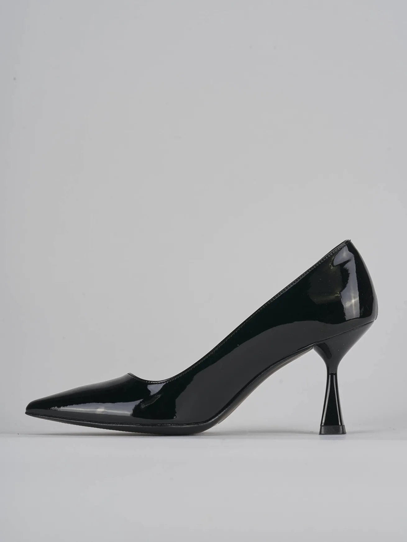 Décolleté tacco 7cm vernice nero