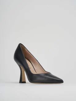 Decoltè tacco 9 cm nero pelle