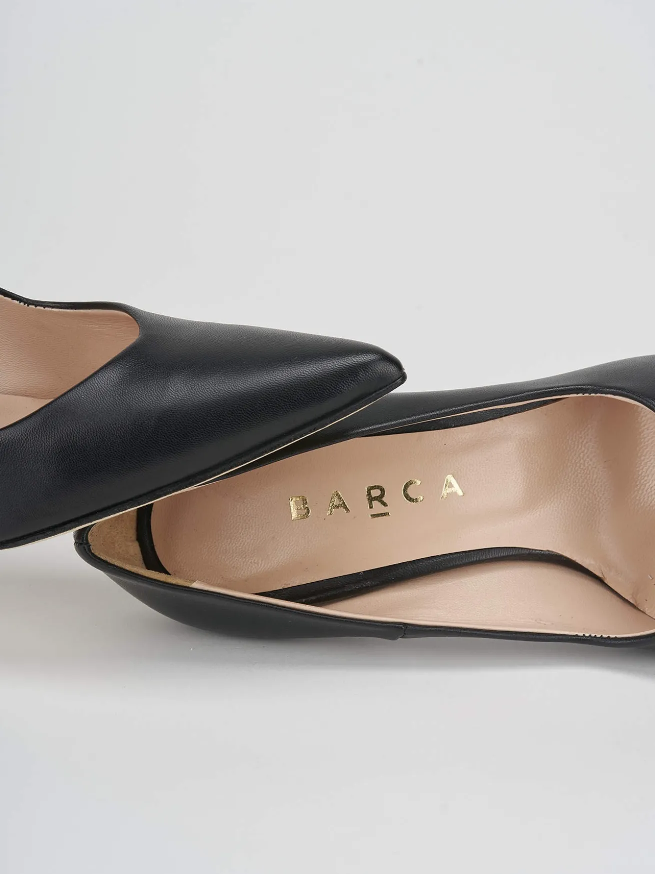 Decoltè tacco 9 cm nero pelle