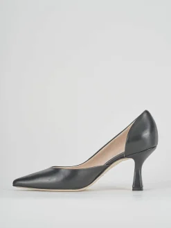 Decoltè tacco 7 cm nero pelle