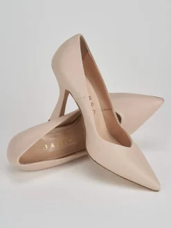 Decoltè tacco 9 cm rosa pelle