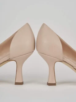 Decoltè tacco 7 cm rosa pelle