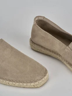 Mocassini camoscio beige