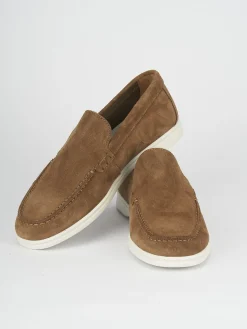 Mocassini camoscio beige