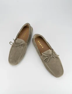 Mocassini camoscio beige