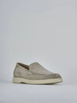 Mocassini camoscio beige
