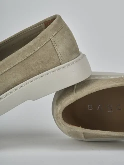 Mocassini camoscio beige