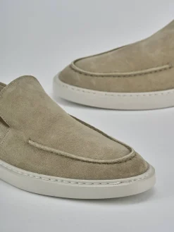 Mocassini camoscio beige
