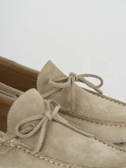 Mocassini camoscio beige