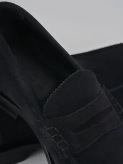 Mocassini camoscio blu