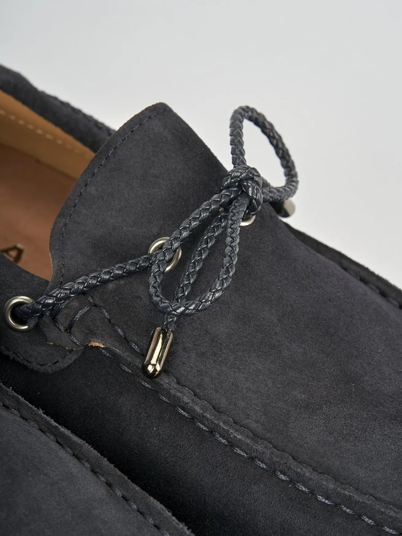 Mocassini camoscio blu